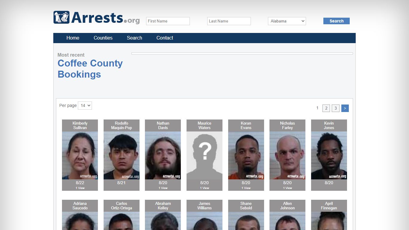 Coffee County Arrests and Inmate Search